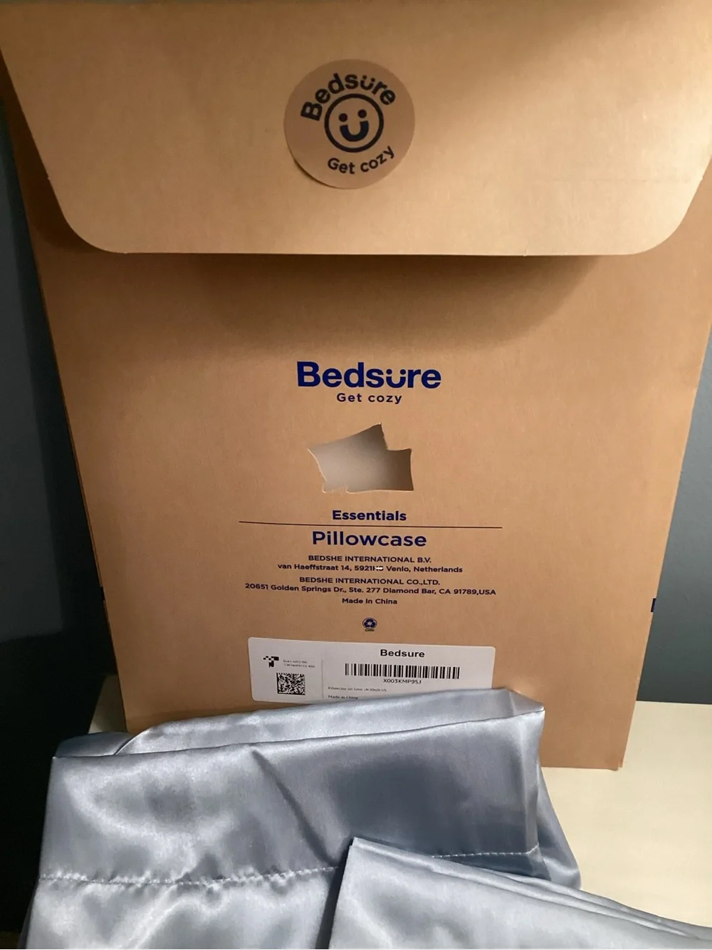 Bedsure Silver Satin Pillowcase - Essentials